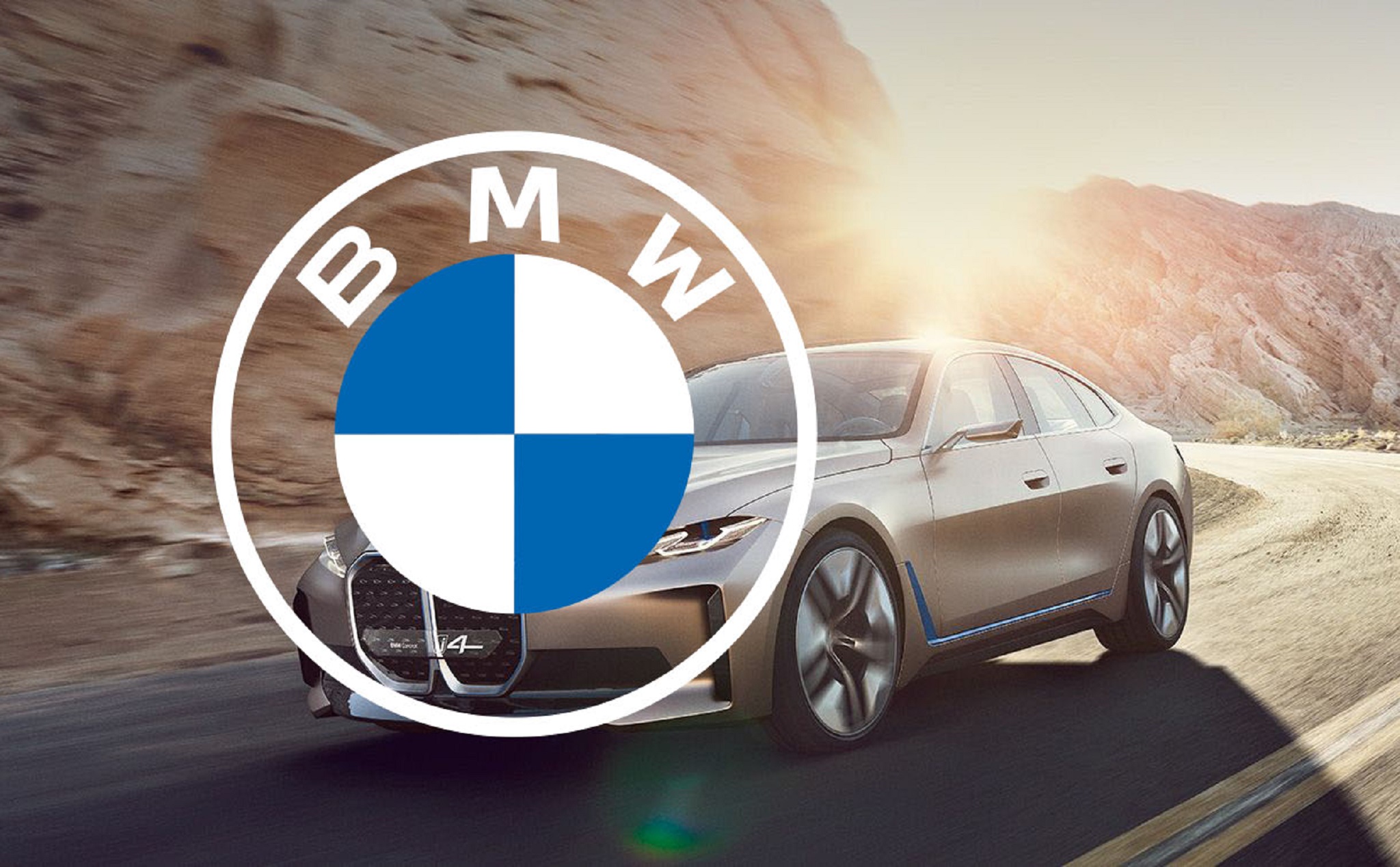BMW đổi logo mới, thiết kế 2D, chỉ còn 2 màu trắng và xanh