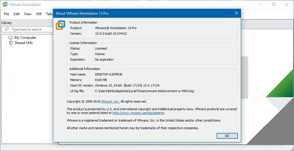 download vmware workstation 15.5