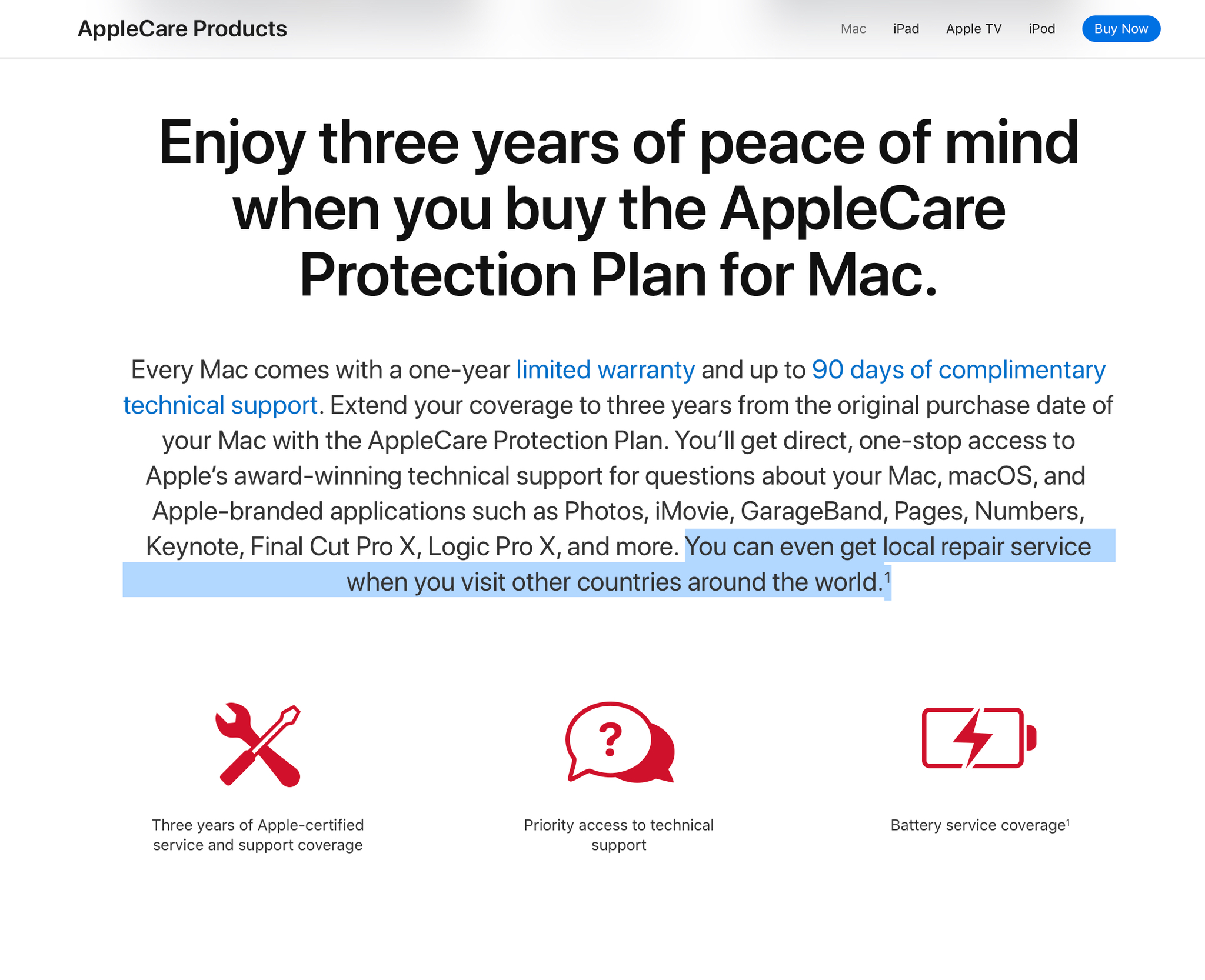AppleCare cho Mac, Mac Book có rất nhiều đặc quyền Viết bởi boyhk_206