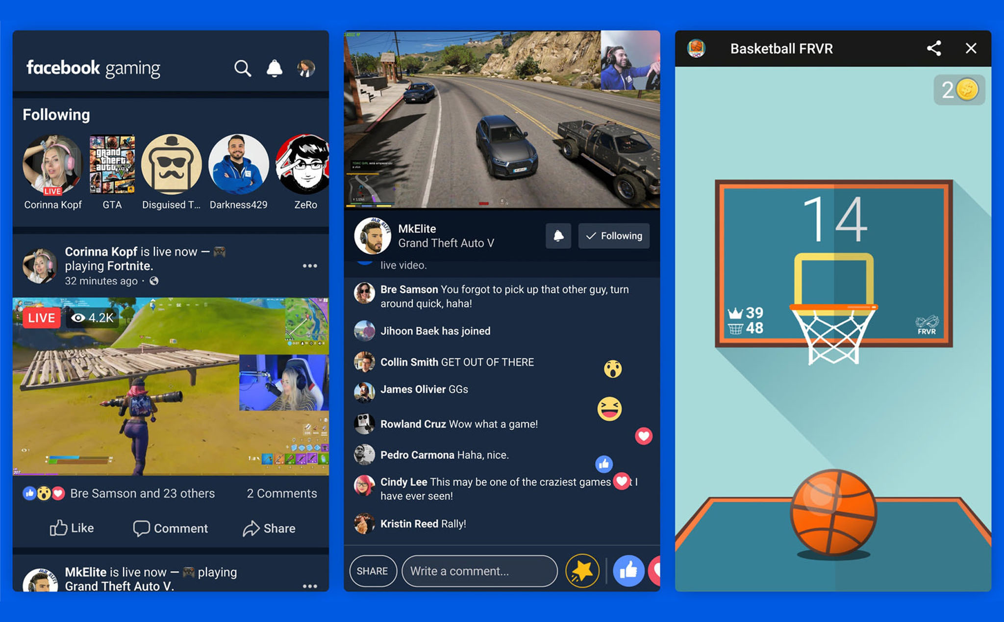 Facebook Gaming app: Với ứng dụng Facebook Gaming, bạn có thể thỏa sức chơi game mà không cần phải trả bất kỳ chi phí nào. Bên cạnh đó, ứng dụng cũng đem lại trải nghiệm giải trí mới lạ, hấp dẫn.