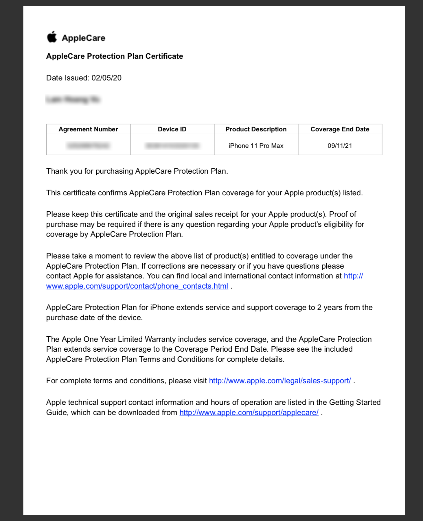 AppleCare iPhone AppleCare Protection Plan iPhone Viết bởi boyhk_206