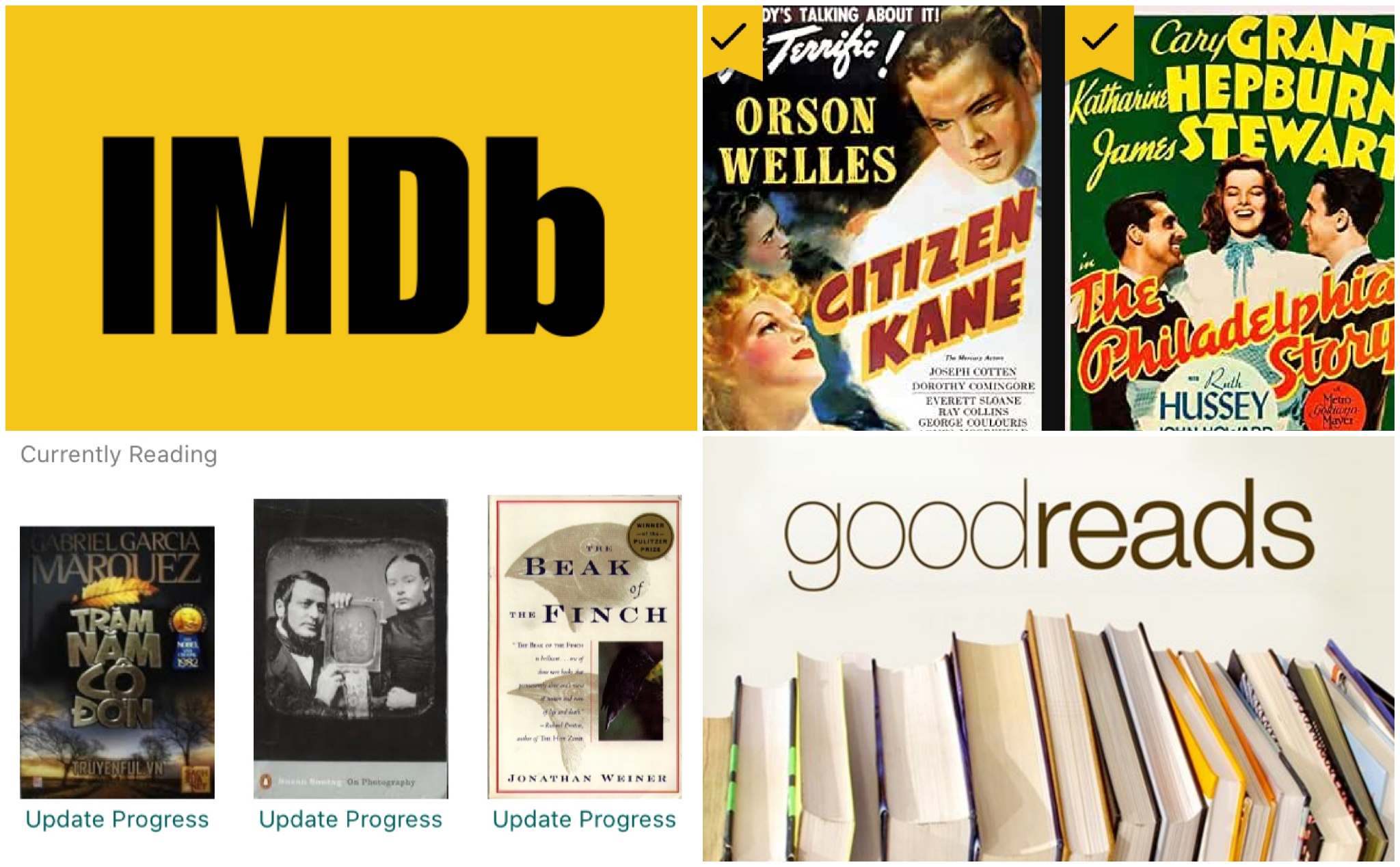 Mình dùng IMDb để đọc review phim, Goodreads cho sách. Anh em thì sao?