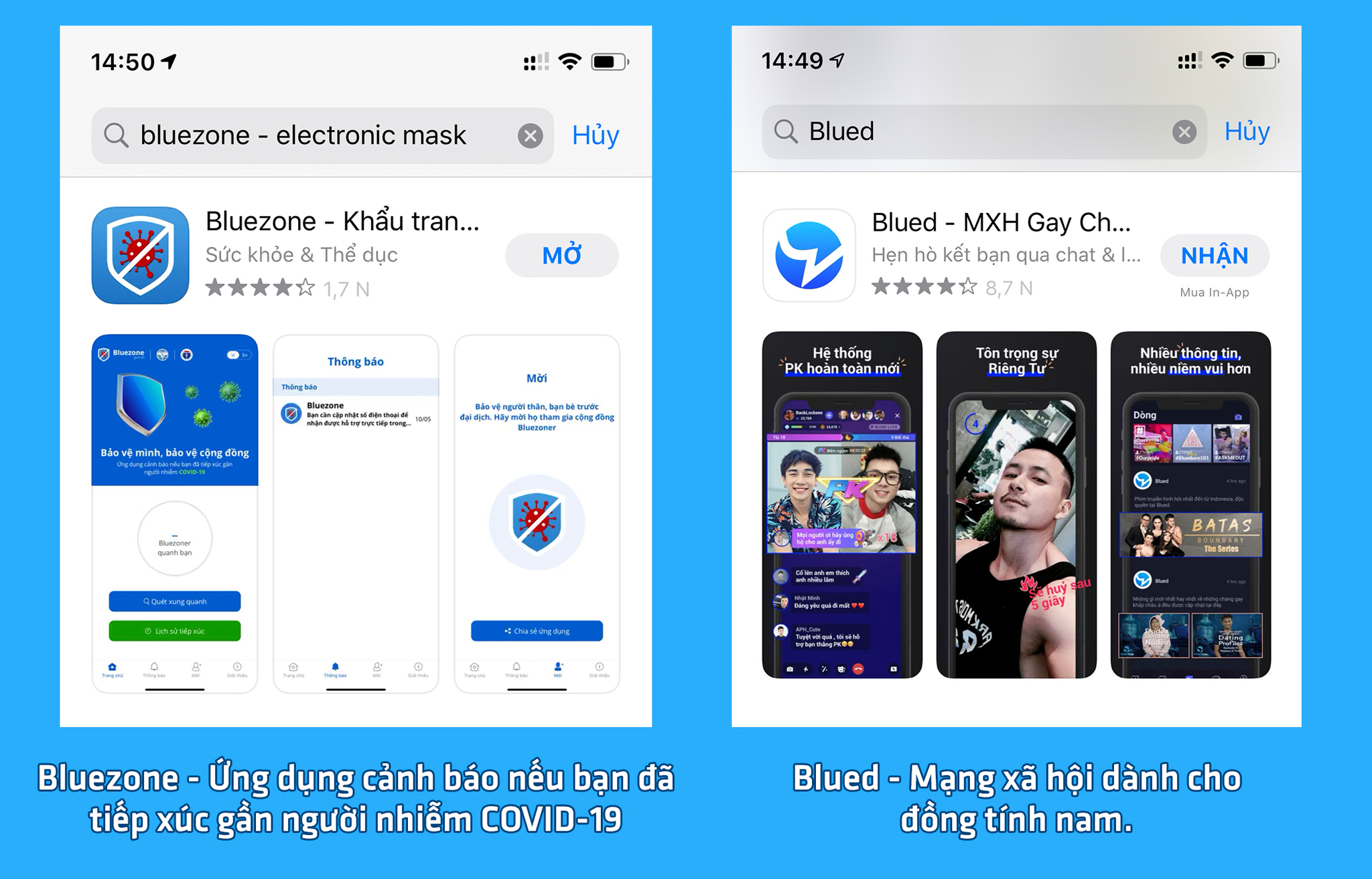 Anh em lưu ý nhìn kỹ khi tải App nhé. Kẻo tải nhầm lại dở ra đó :D ...