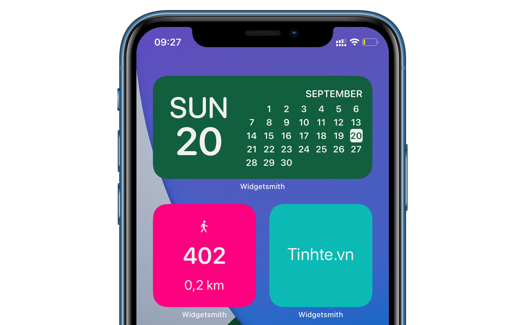 Tự tạo widget đẹp mắt bằng Widgetsmith trên iOS 14