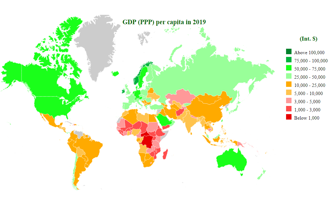 Đặc điểm của GDP theo PPP