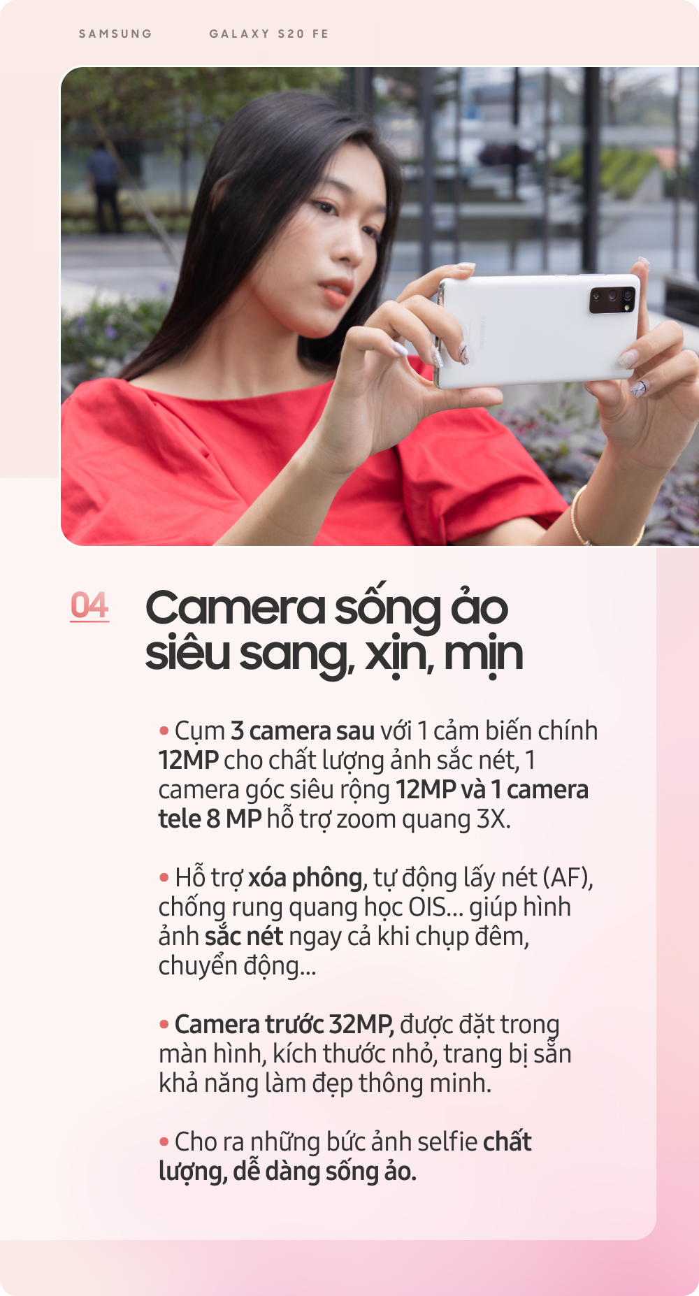 QC] Samsung Galaxy S20 FE: Smartphone dành cho giới trẻ sành điệu