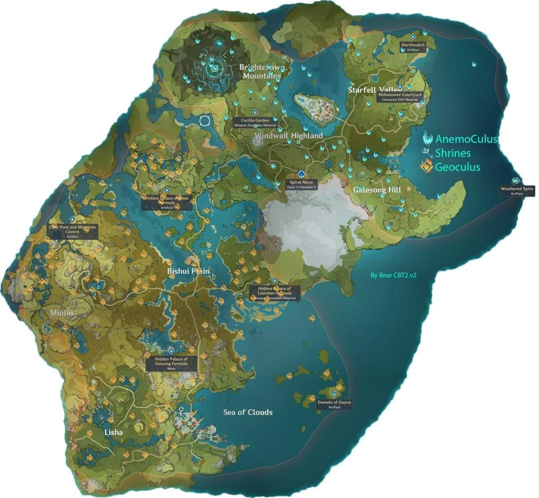 Đây là map full game Genshin Impact, giúp bạn tiên hành khám phá toàn bộ các khu vực trong game. Với bản đồ hoàn chỉnh nhất, bạn sẽ không bao giờ bị lạc hay bỏ lỡ bất kỳ điểm đến nào trong game. Cùng tìm hiểu về những điều thú vị và bí mật đang chờ đón bạn ở khắp nơi trong Genshin Impact.