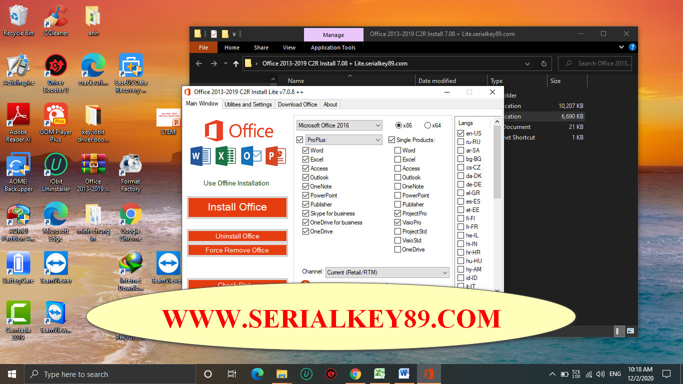 Office 2013-2024 C2R Install v7.7.7.3 download the new version