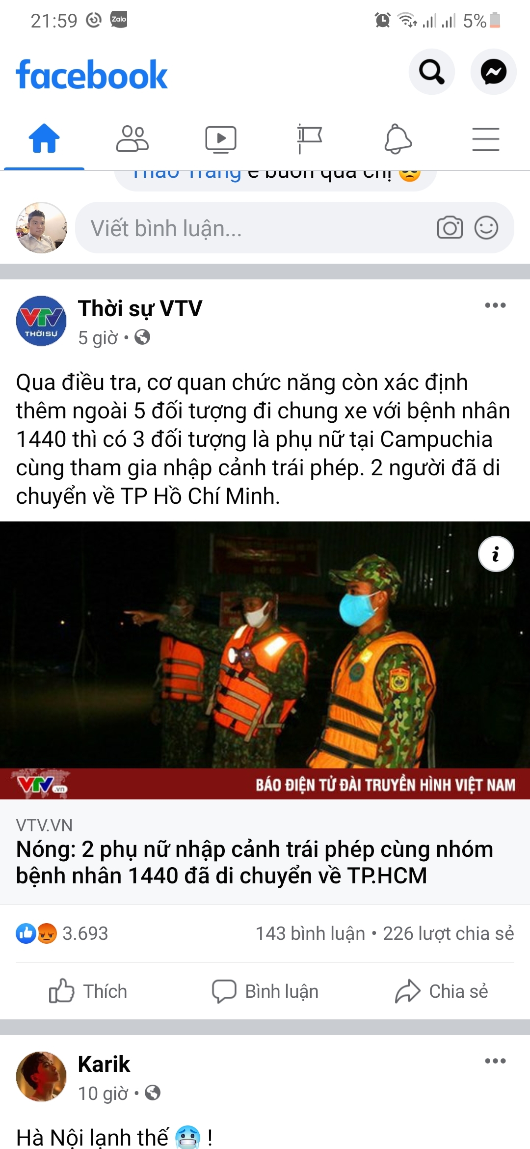 Có thêm 2 phụ nữ đi chung BN 1440 nhập cảnh vào Saigon