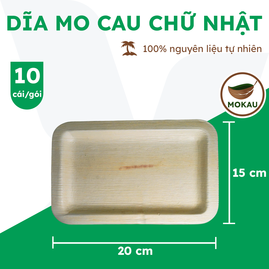 Dĩa mo cau chữ nhật