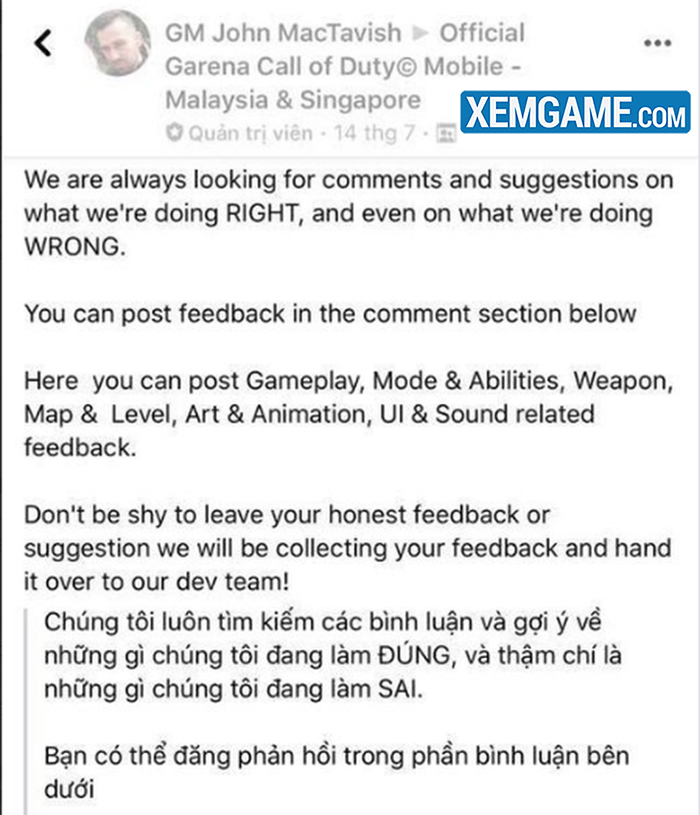 Game thủ Call of Duty Mobile Việt nhìn cách đối xử của Garena với cộng đồng SEA mà ao ước - Ảnh 4.