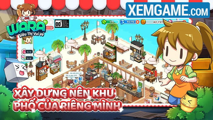 WARA – Siêu Thị Vui Vẻ là tựa game mobile casual với hình ảnh bắt mắt Wara-2