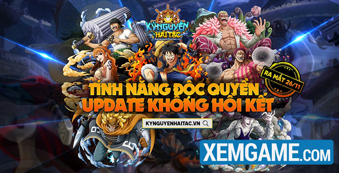 Kỷ Nguyên Hải Tặc - siêu phẩm webgame One Piece chính thức ra mắt 25/11