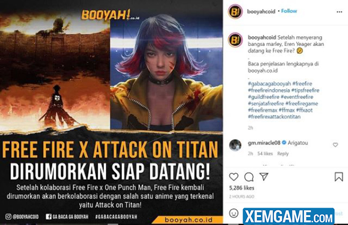 Free Fire công bố hợp tác với anime nổi tiếng bậc nhất ...