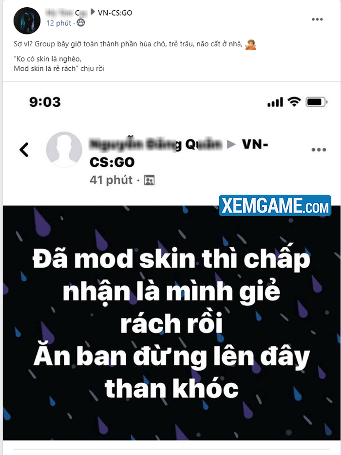 Gọi những người anti mod skin là trẻ trâu không não, thanh niên nhận về cả 